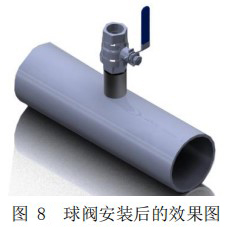 天然气热式气体质量流量计球阀安装图